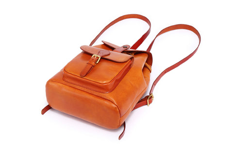 Image of Small Women's Leather Backpack Purse Sling Bag Cheap 2023