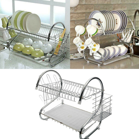 Image of stainless steel dish rack