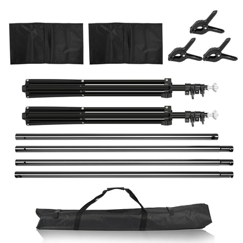 Image of 10ft Heavy Duty Photo Video Studio Backdrop Kit Stand with Bag - mommyfanatic