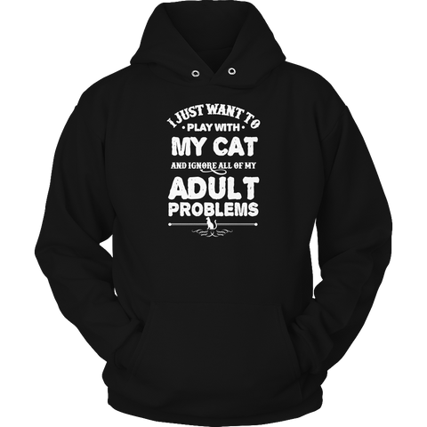 Image of Play With Cat Ignore Problems Tshirt - mommyfanatic