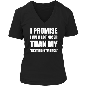 Resting gym face facial muscles & exercises t-shirt - mommyfanatic