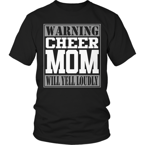 Image of Cheer Mom Will Yell Loudly Tshirt - mommyfanatic