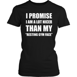 Resting gym face facial muscles & exercises t-shirt - mommyfanatic