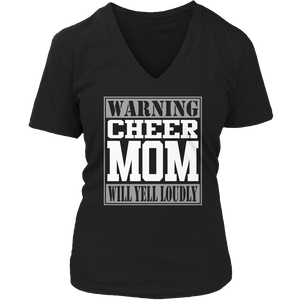 Cheer Mom Will Yell Loudly Tshirt - mommyfanatic