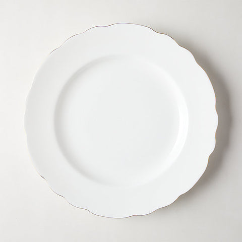 Image of Chelsea White modern contemporary trendy restaurant dinnerware plate - mommyfanatic