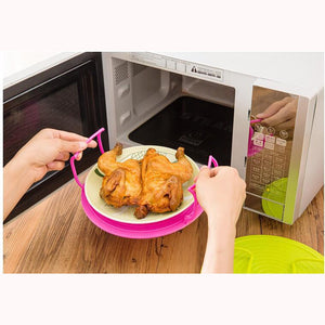 Multifunctional plastic microwave oven cooking shelf rack stand - mommyfanatic