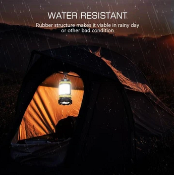 Image of Waterproof LED solar powered rechargeable camping lantern - mommyfanatic