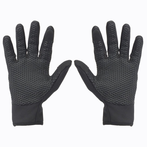 Image of Touch Screen Full Finger Gloves Windproof Bicycle Bike Gloves Winter Outdoor Sports Gloves S M L XL 4 Size Black - mommyfanatic