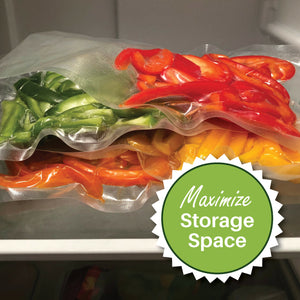 2 Pack 11"X 50" Food Saver Rolls Embossed Food Storage Package Bags - mommyfanatic