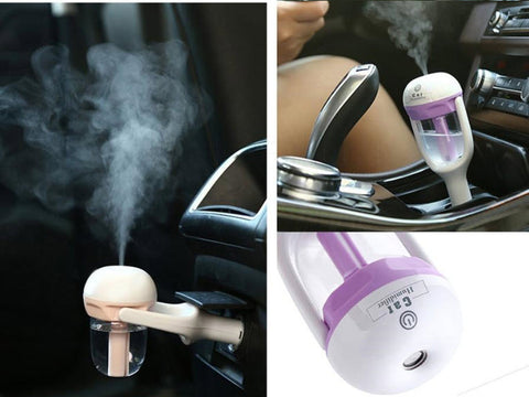 Image of Portable humidifier - portable mini car humidifier diffuser car aromatherapy cool mist refill - cheap - mommyfanatic