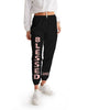 Blessed Black & Peach Women's Athletic Track Pants