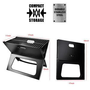 folding grill charcoal 