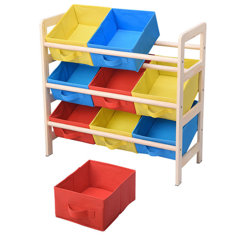 Image of Kids Toy Storage Organizer Removable With Bins