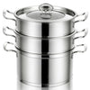large stainless steel steamer pot