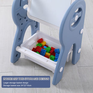 Small Children Kids Activity Table Chair W/ Storage Painting Reading