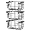 stackable wire basket storage