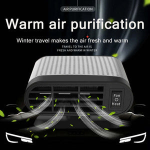 Portable 12V Auto Heater Fan Dashboard Plug-In Defogger
