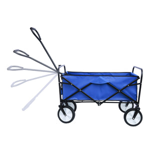 Large Collapsible Wagon Foldable Beach Trolley Heavy Duty Outdoor Cart