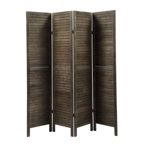 Image of 4 panel wooden partition