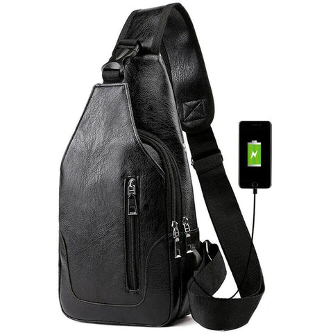 Image of anti theft sling backpack for men
