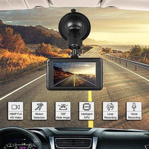 Black Box Dash Cam 1080P G-Sensor Looping Car Camera Front Rear