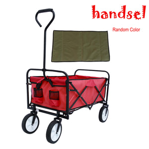 Large Collapsible Wagon Foldable Beach Trolley Heavy Duty Outdoor Cart