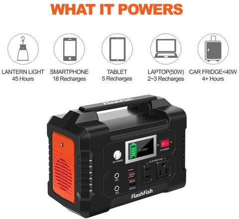 Image of 200W Portable Solar Generator Power Station RV Home Camping 3 USB Port