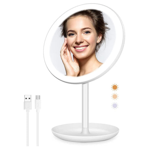 Image of vanity mirror with lights