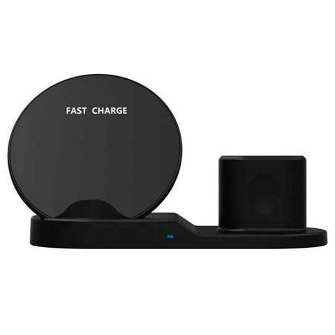 Image of Multi Purpose 3 in 1 Wireless Fast charging Dock Ear Pods Samsung iPhone - mommyfanatic