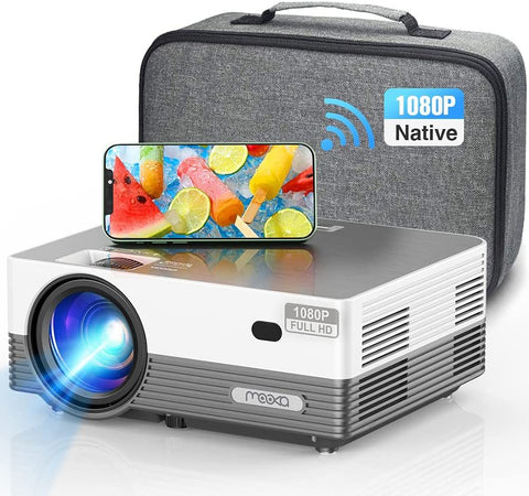 Image of MOOKA Native 1080P WiFi Bluetooth 4K Home Theater Projector - mommyfanatic