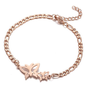 ins Charm Bracelets Bangle Bracelets Jewelry lady stainless steel butterfly bracelet Christmas snow animal elephant heart heartbeat moon star bracelet