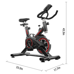 LCD Indoor Cycling Bike Exercise Stationary Bike For Homes - mommyfanatic