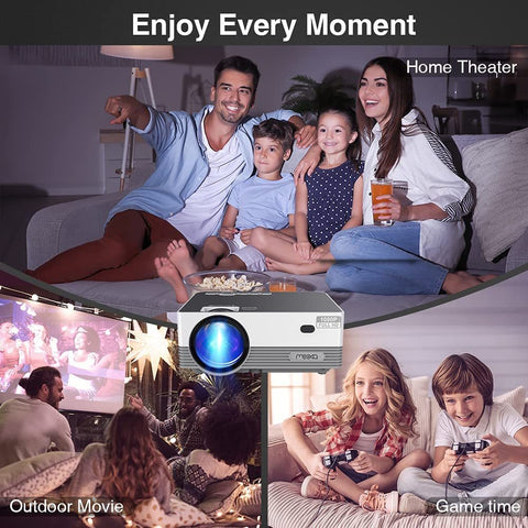 Image of MOOKA Native 1080P WiFi Bluetooth 4K Home Theater Projector - mommyfanatic