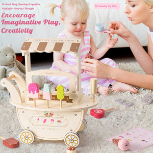 Little Tikes Icecream Cart Wooden Toy Gift For Boys & Girls
