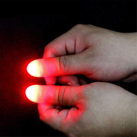 Image of 2PCS Magic Trick Fingers Thumbs with LED Battery Powered Magic Props Halloween Magic Trick Fingers Thumbs Party Toys for Child