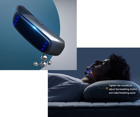 Image of Portable Anti-Snore Sleeping Device Mini Smart Sleep Aid Device; Snore Stopper; Comfortable Ventilatormen Women Sleep Improvement Snorings Corrector