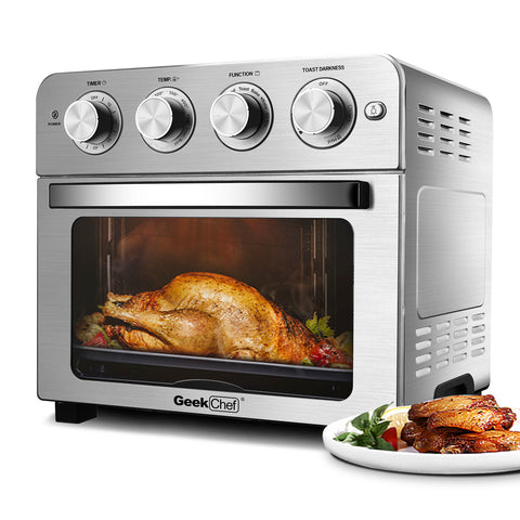 Image of 23qt Countertop Oven Air Fryer Combo Convection Stainless Steel - mommyfanatic