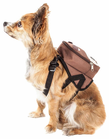 Image of Large - Maltese Cute Hiking Backpack Harness  With Pockets For Dog to Wear - mommyfanatic