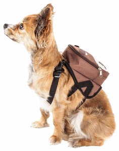 Large - Maltese Cute Hiking Backpack Harness  With Pockets For Dog to Wear - mommyfanatic