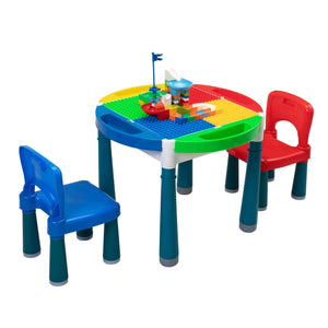 Kids Toddler learning Activity Table & Chairs Set for 2 & 3 year old - mommyfanatic