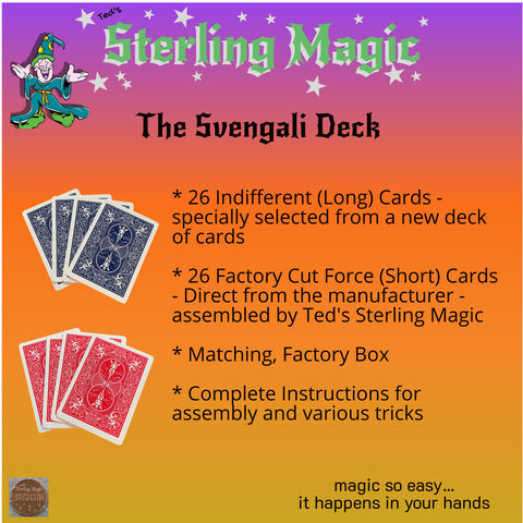 Image of Ted's Sterling Magic Bicycle One Way Force Deck Trick Kit with Bonus Short Cards