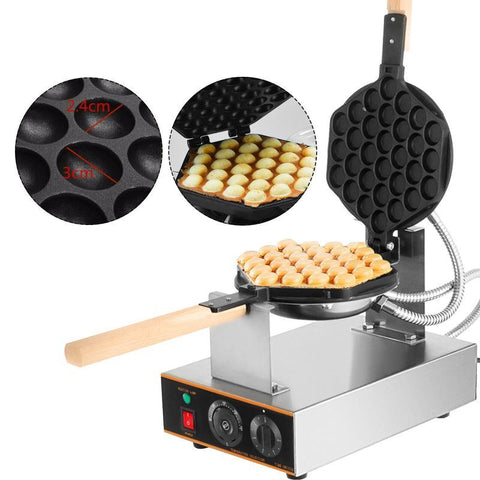 Image of Commercial Waffle Cone Maker Iron Electric Stainless Steel Non-Stick