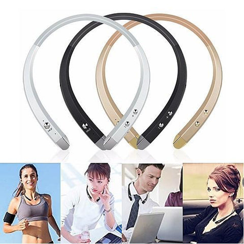 Image of Sonic Halo Bluetooth Neckband Headphones with Microphone - mommyfanatic