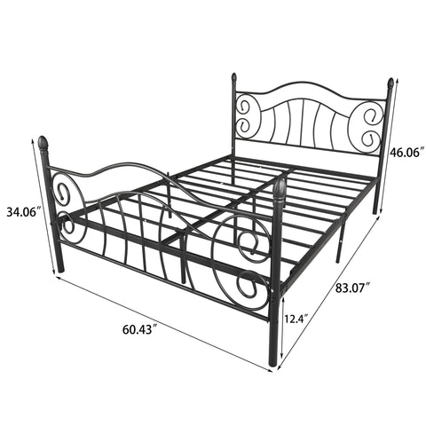 Image of bed frame with headboard