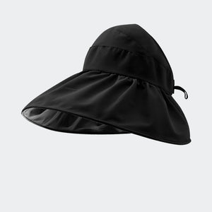 Wide Brim Sun Visor Foldable Picnic Hat Beach UV Protection Scallop Cap For Outdoor; Women's Hat & Caps