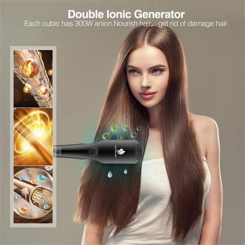 Image of hair straightener brush for women