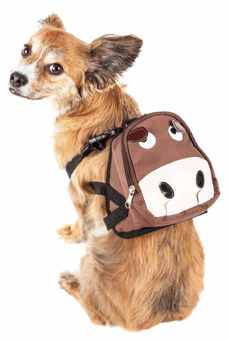 Image of Large - Maltese Cute Hiking Backpack Harness  With Pockets For Dog to Wear - mommyfanatic