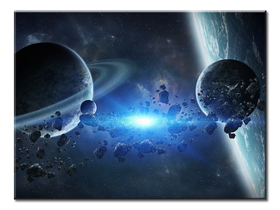 Group Of Planets 2 XL Panel Wall Art - mommyfanatic