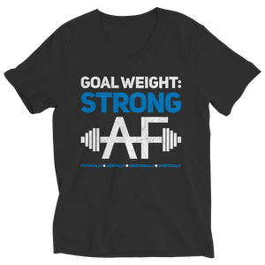 Black T-shirt Goal Weight-Strong AF