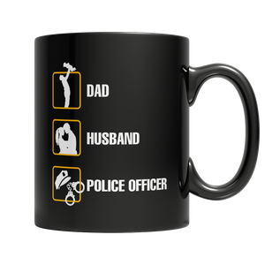 Dad Husband Police Officer Coffee Mug - mommyfanatic